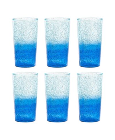Abode Homewares Oceanic Ombre Jumbo Premium Acrylic Glasses, Set of 6