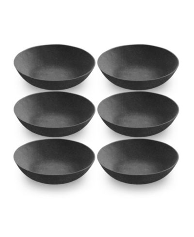 Abode Homewares 9" Planta 6-Piece Low Bowl Set, 25 oz