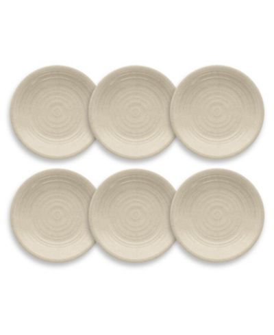 Abode Homewares Planta Artisan 6-Piece Salad Plate Set, 8.5"