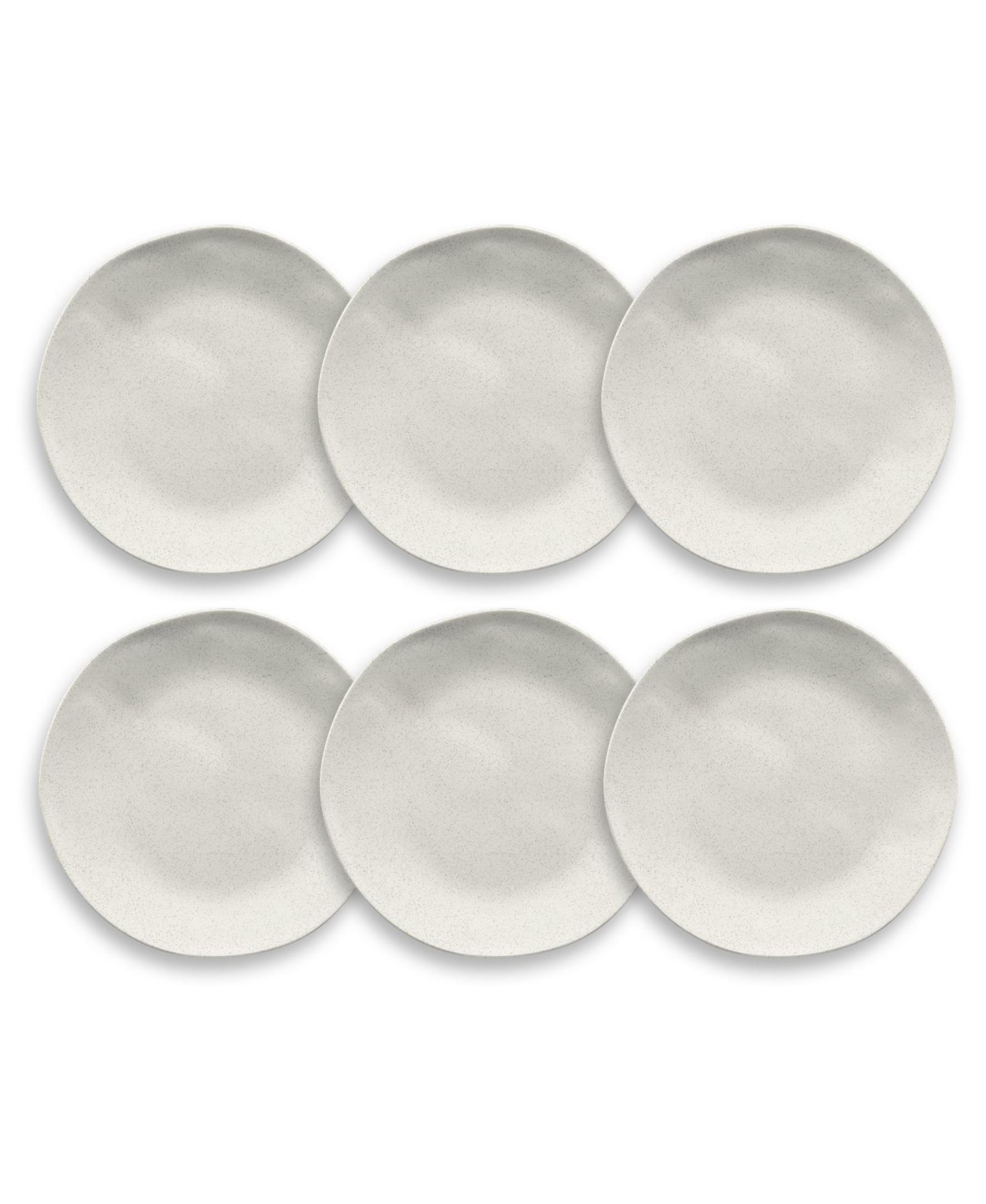 Abode Homewares Wheat PP 6-Piece Salad Plate Set, 8.5"