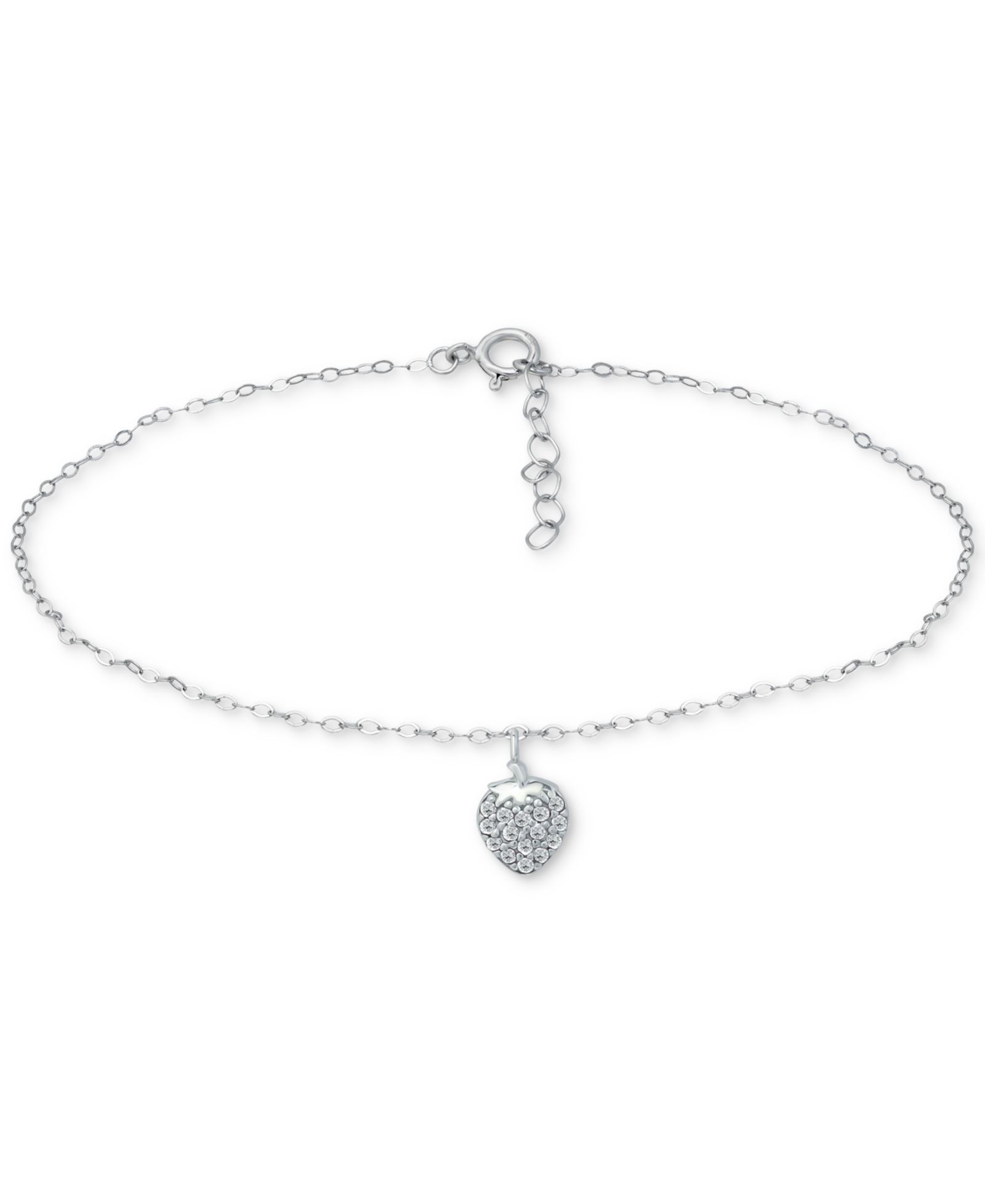 Браслет на ногу Giani Bernini Cubic Zirconia Strawberry Charm