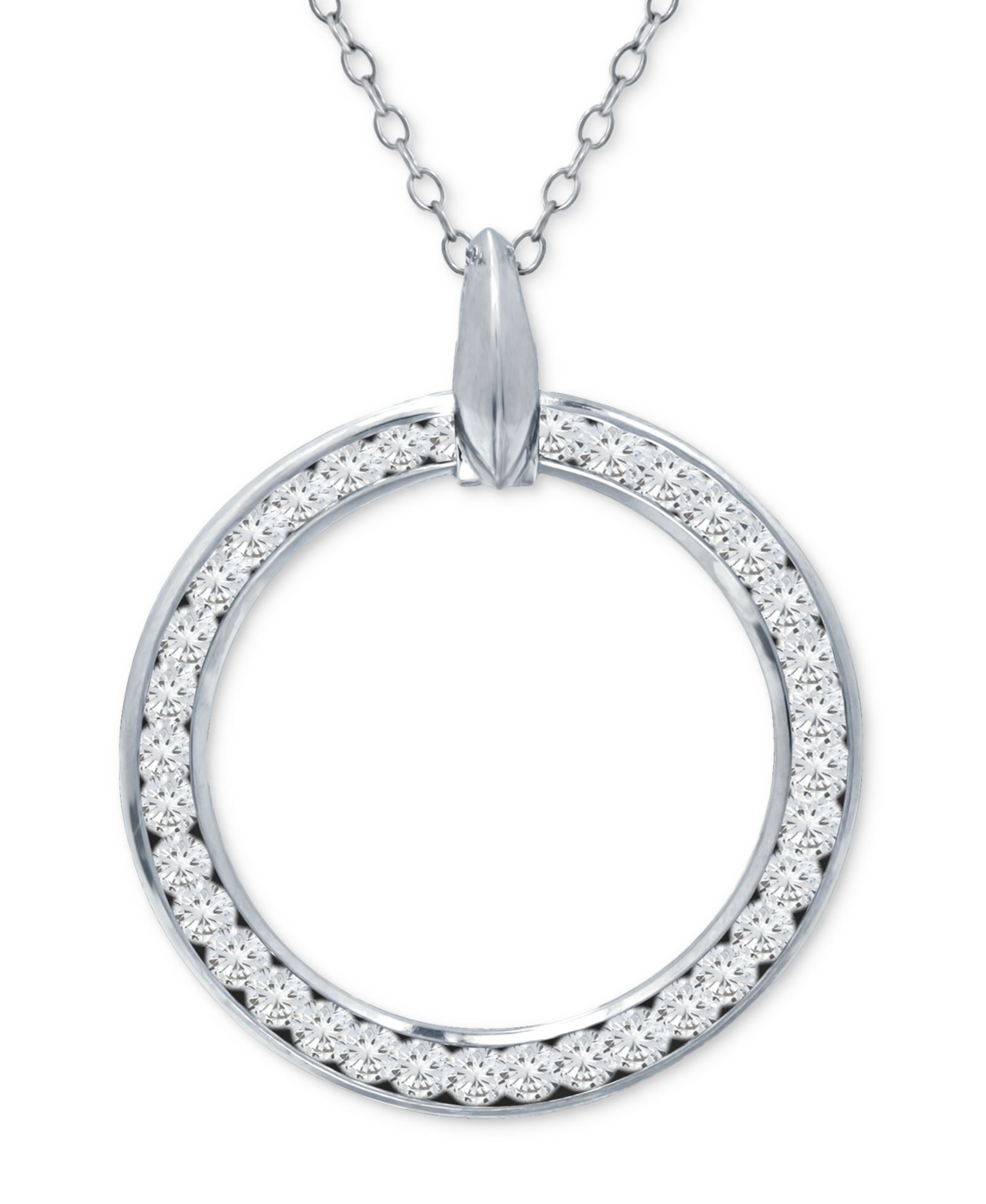 Подвеска-кулон Giani Bernini Cubic Zirconia Open Circle, 16"