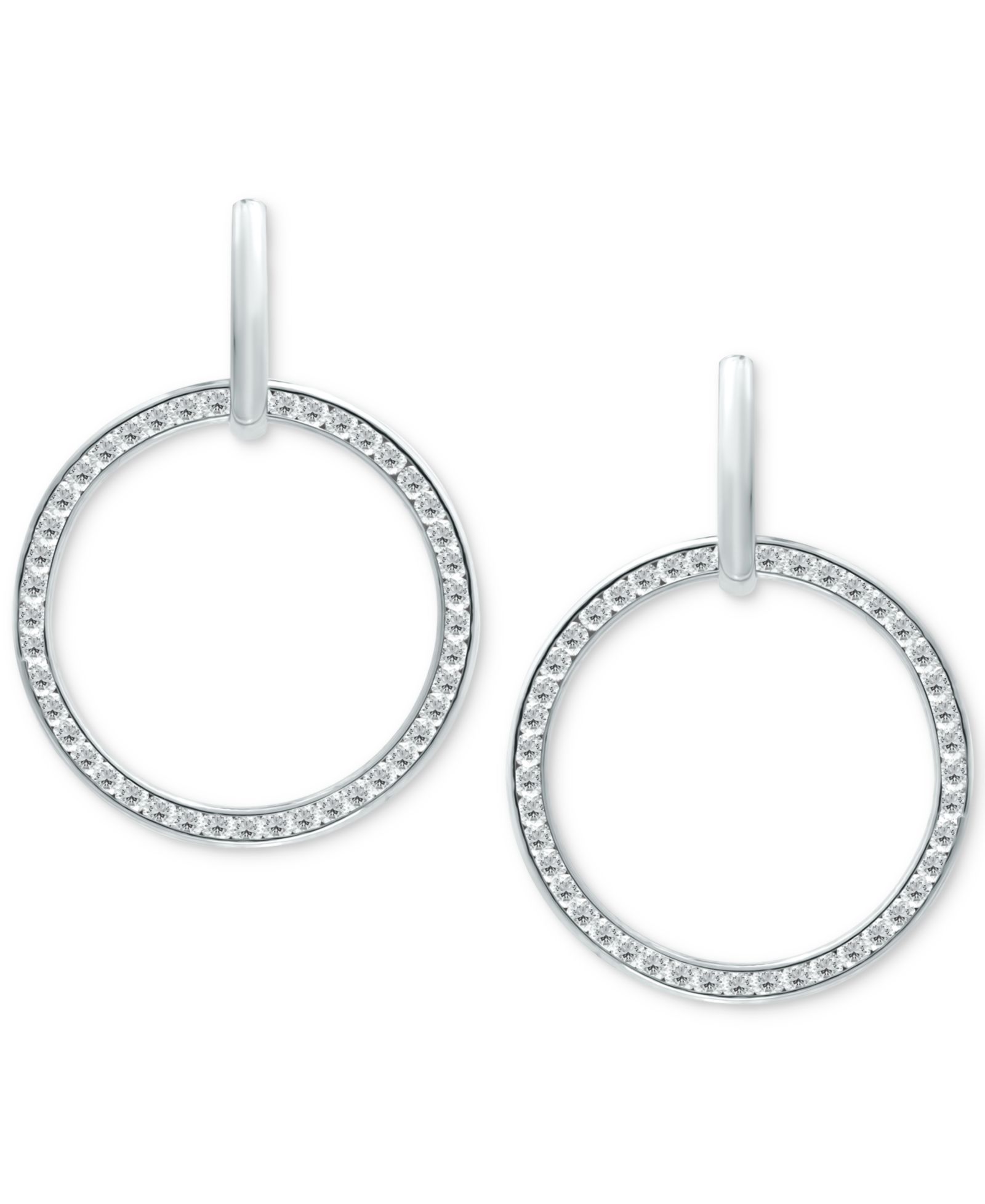 Giani Bernini Cubic Zirconia Circle Drop Earrings, Created for Macy's