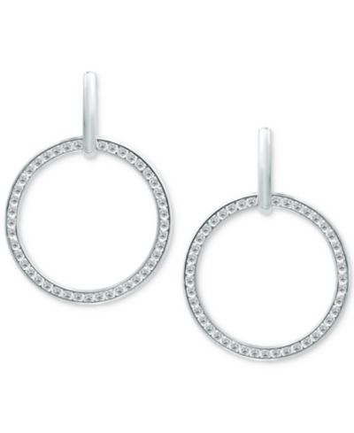 Giani Bernini Cubic Zirconia Circle Drop Earrings, Created for Macy's