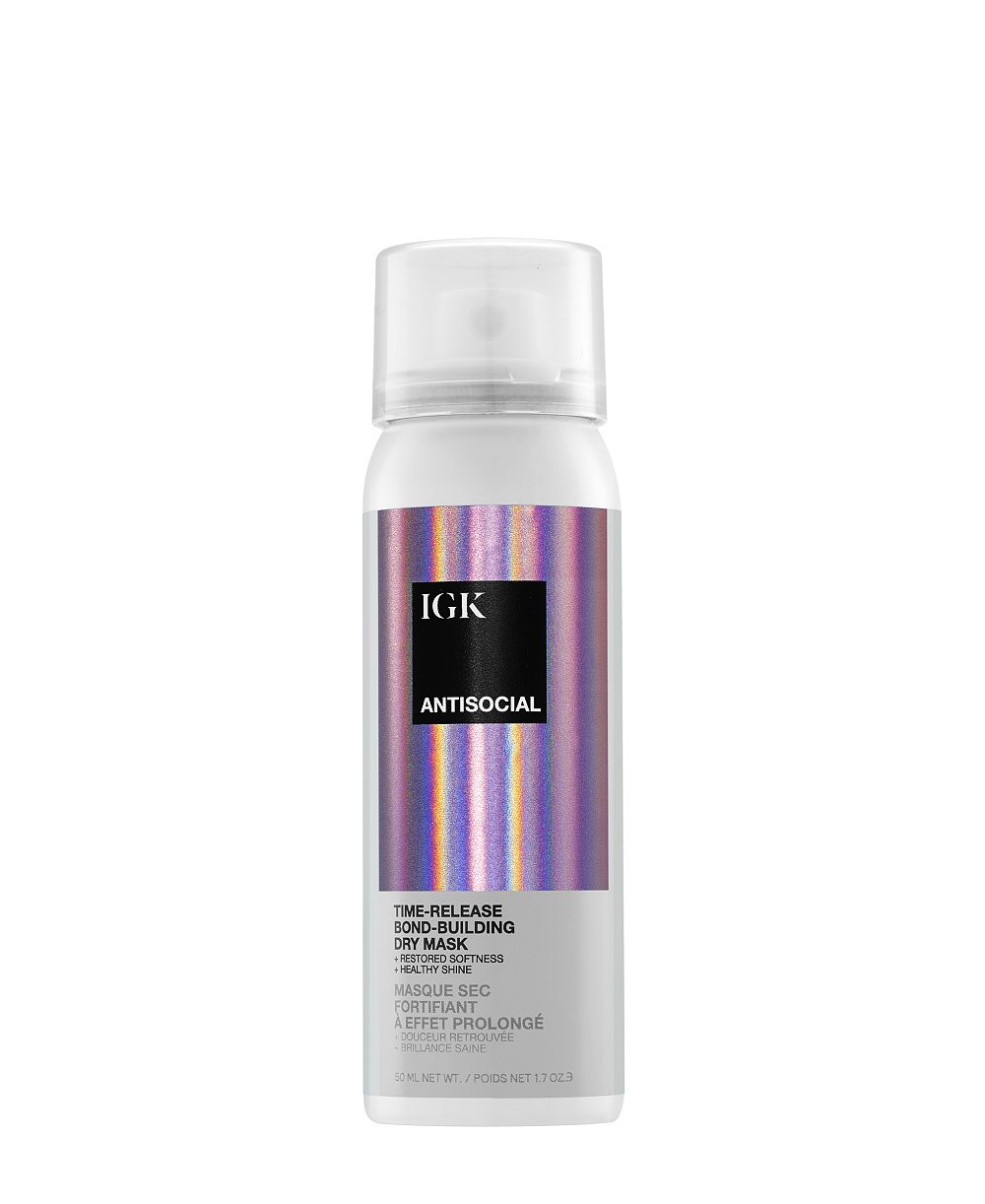 Ночная восстанавливающая сухая маска для волос IGK Hair Antisocial Overnight Bond-Building Dry Hair Mask, дорожный формат