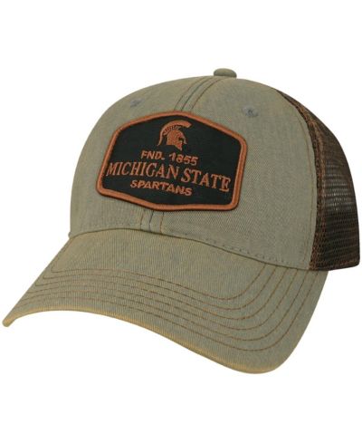 Мужская кепка Legacy Athletic Gray Michigan State Spartans Practice Old Favorite Trucker Snapback