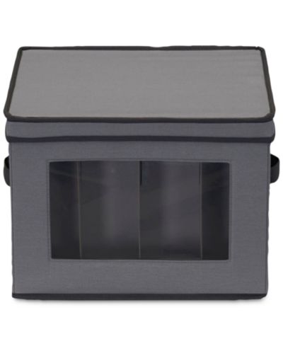 Коробка для хранения Household Essentials Holiday Stemware Windowed Storage с крышкой