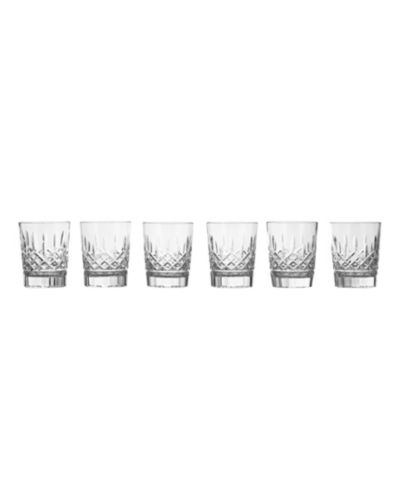 Lismore Double Old Fashion 6 Piece Glass Set, 12 oz