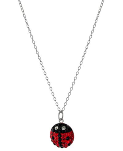 Подвеска Giani Bernini Crystal Ladybug в серебре 925 пробы, 18"