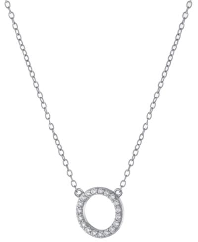 Giani Bernini ожерелье с подвеской Cubic Zirconia Circle 16" + 2" extender