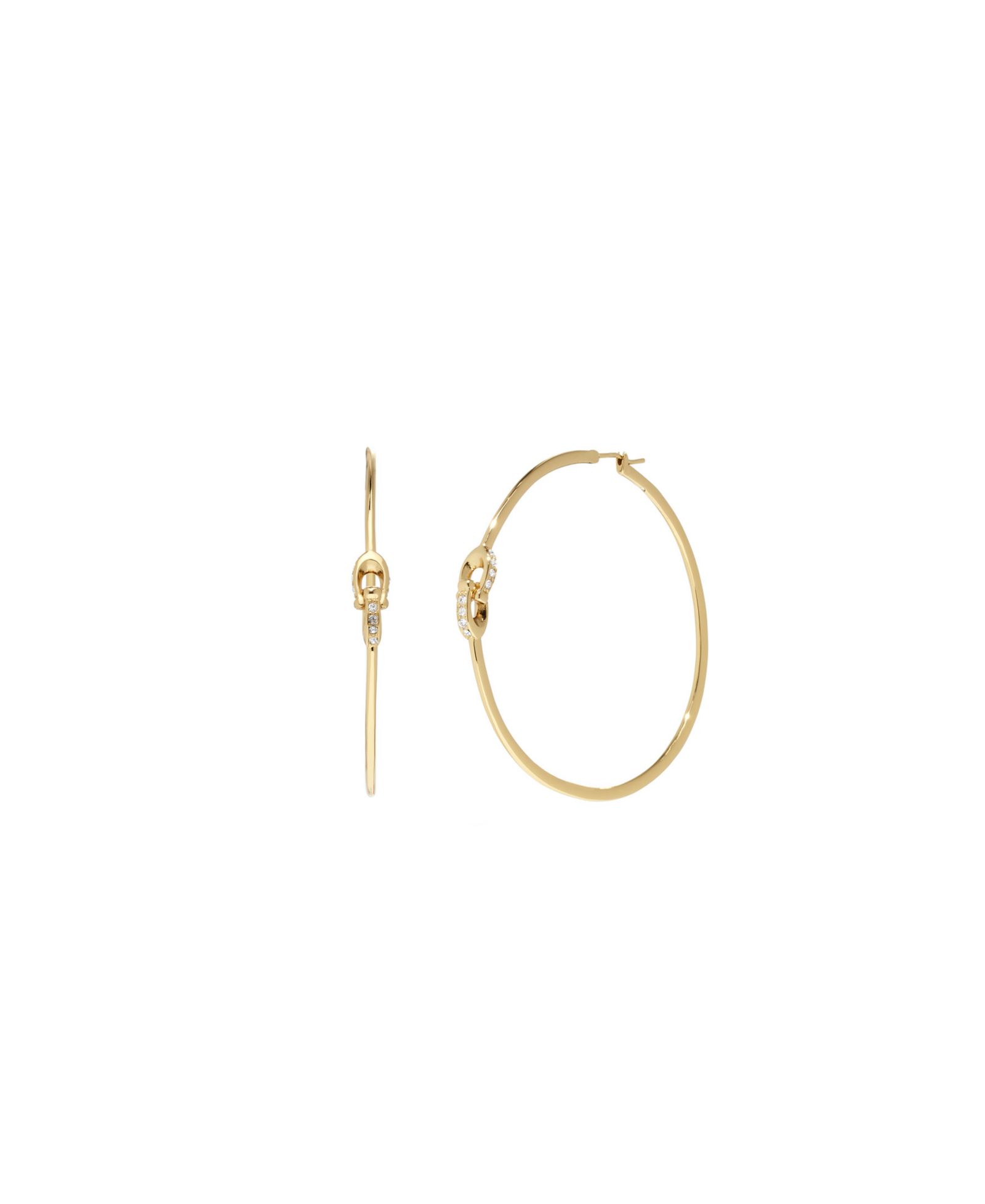 Серьги-кольца COACH Signature C Hoop