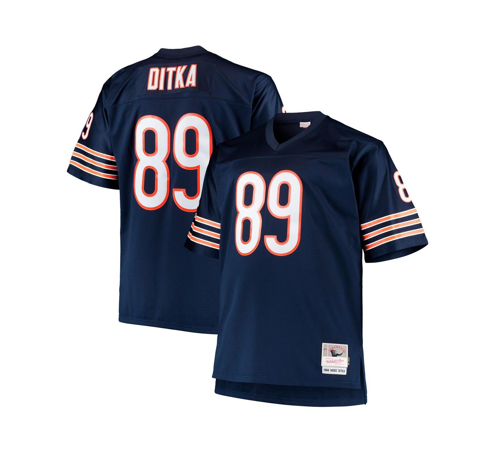 Mitchell & Ness Мужская реплика джерси Mike Ditka Chicago Bears Big and Tall 1966 Retired Player