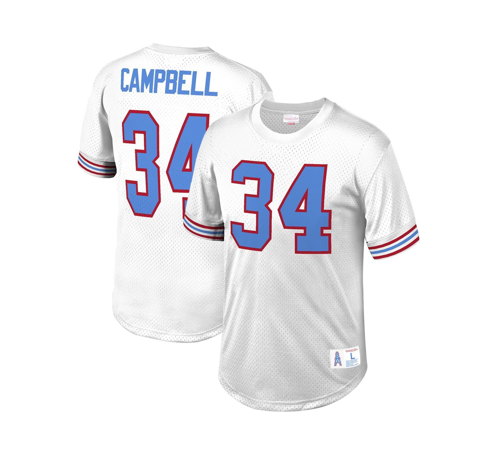 Mitchell & Ness мужской сетчатый топ Earl Campbell Houston Oilers