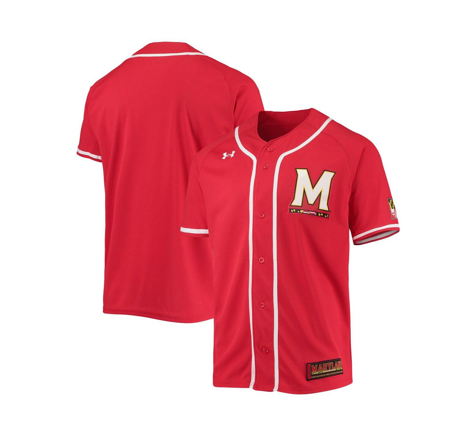 Мужская реплика бейсбольной джерси Under Armour Red Maryland Terrapins