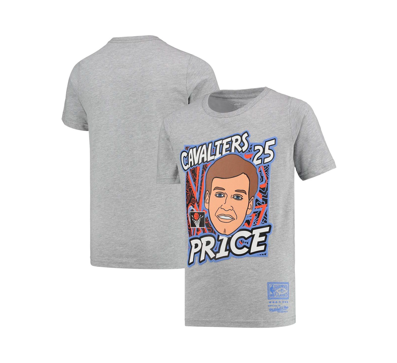 Mitchell & Ness футболка Mark Price Cleveland Cavaliers Hardwood Classics для мальчиков и девочек, серая