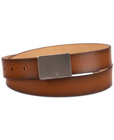 30MM Calvin Klein Men's Logo Plaque Belt