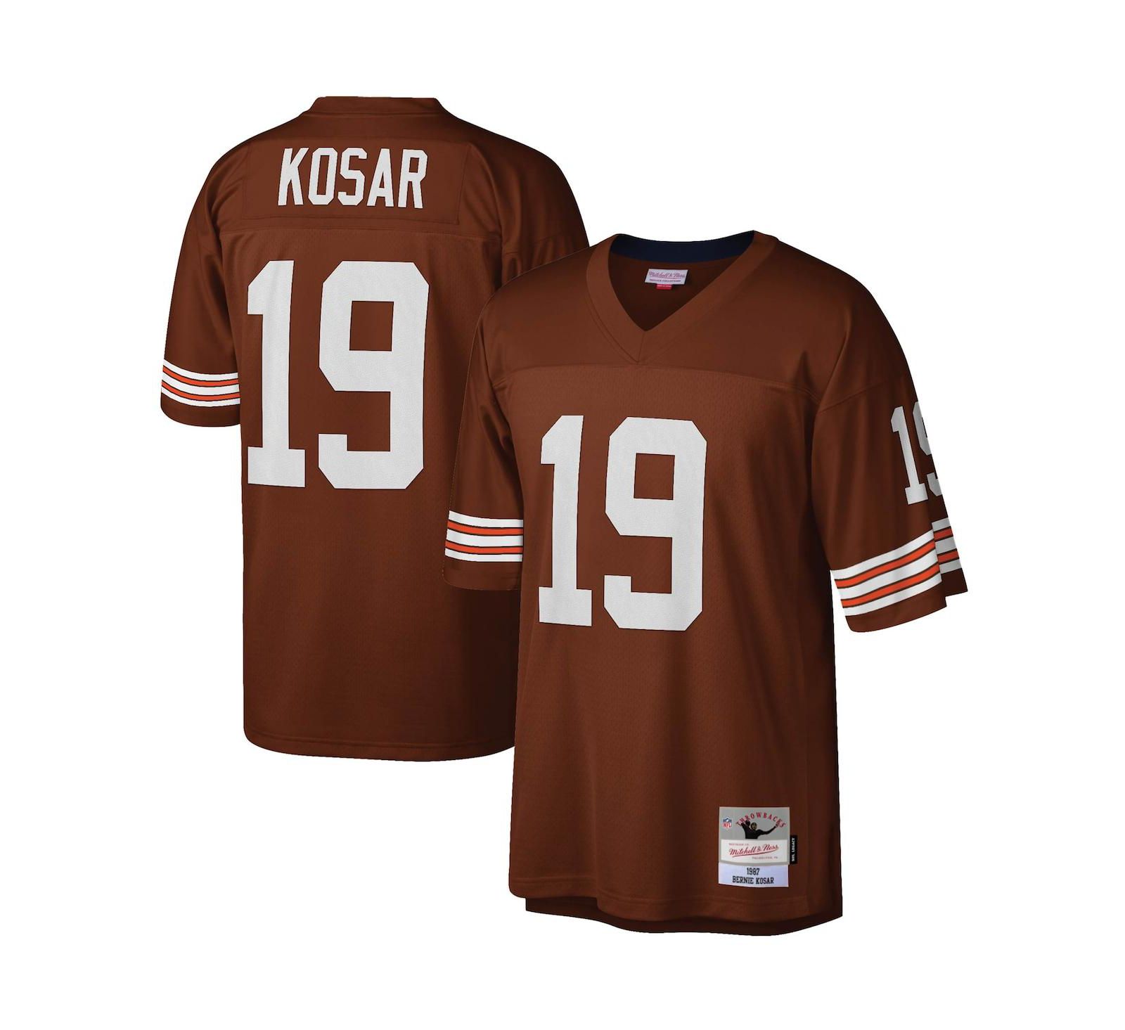 Мужская джерси Mitchell & Ness Bernie Kosar Cleveland Browns Legacy Replica, Brown