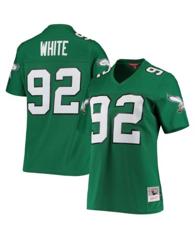 Женская джерси Mitchell & Ness Reggie White Kelly Green Philadelphia Eagles 1990 Legacy Replica
