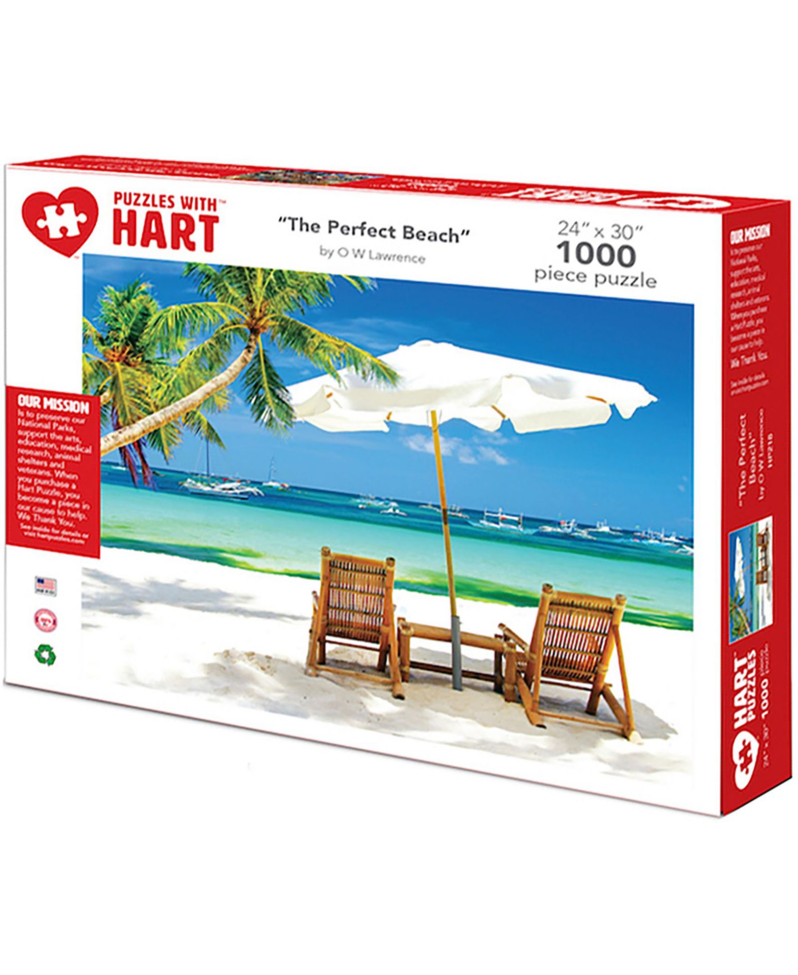 Пазл Hart Puzzles The Perfect Beach 1000 Pieces