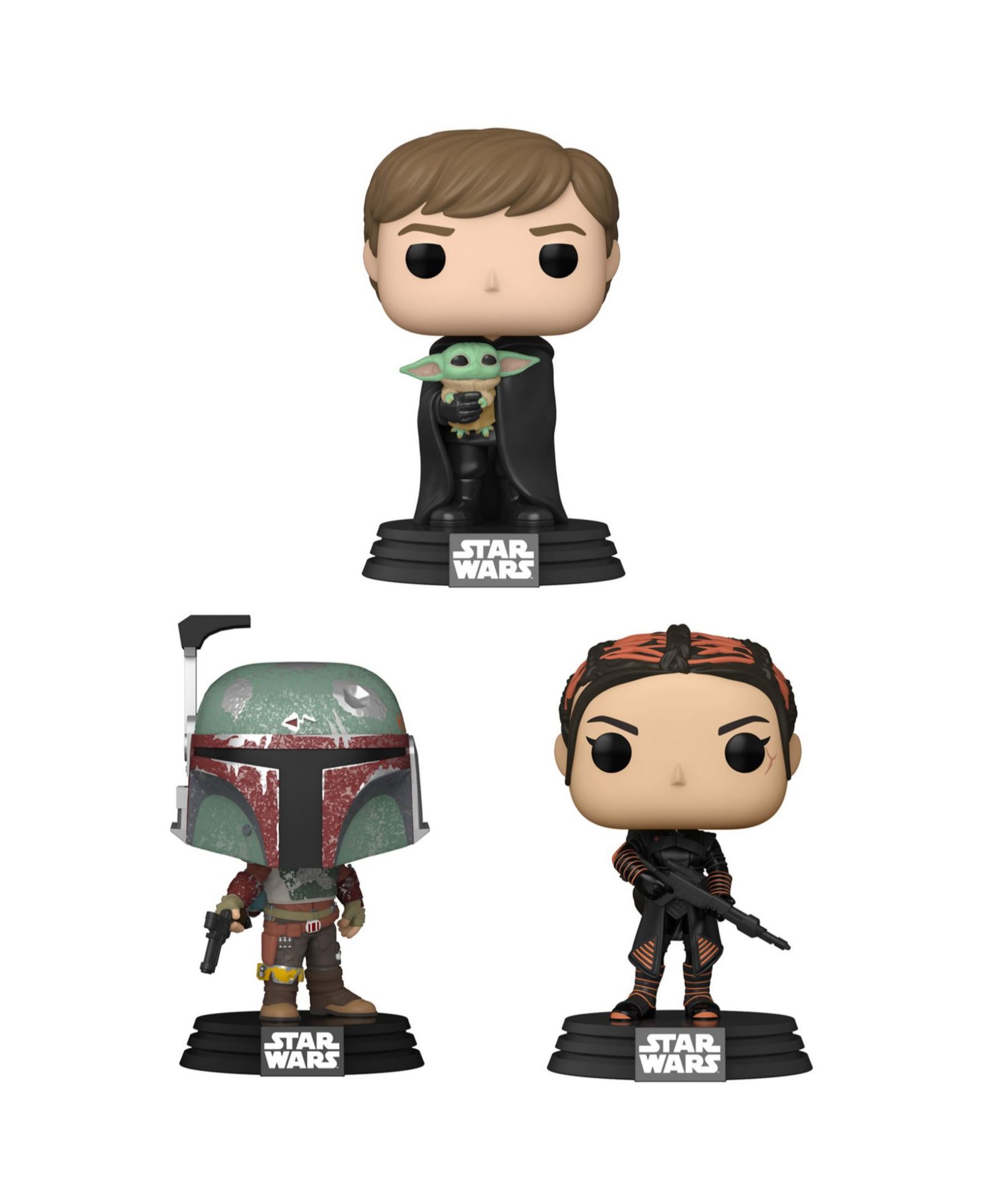 Коллекционный набор Funko Star Wars Mandalorian из гипса, 3 штуки