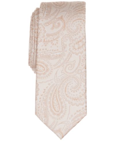 Alfani Men's Slim Paisley Tie, Created for Macy's