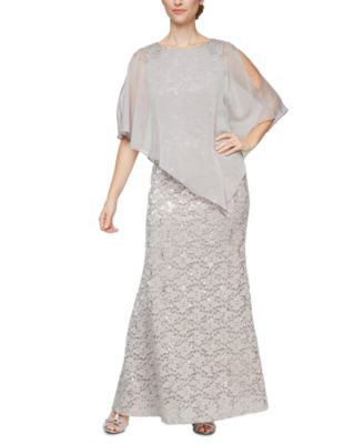 SL Fashions Женское вечернее платье с пайетками и шифоном