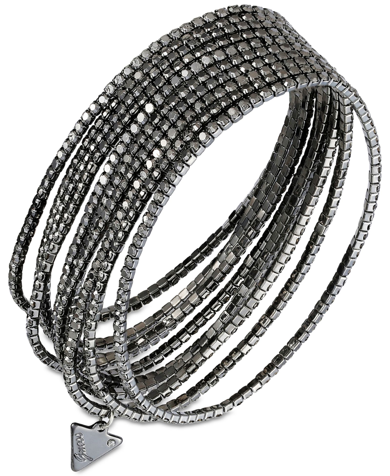 GUESS Набор из 10 кристаллографических браслетов Crystal Stretch