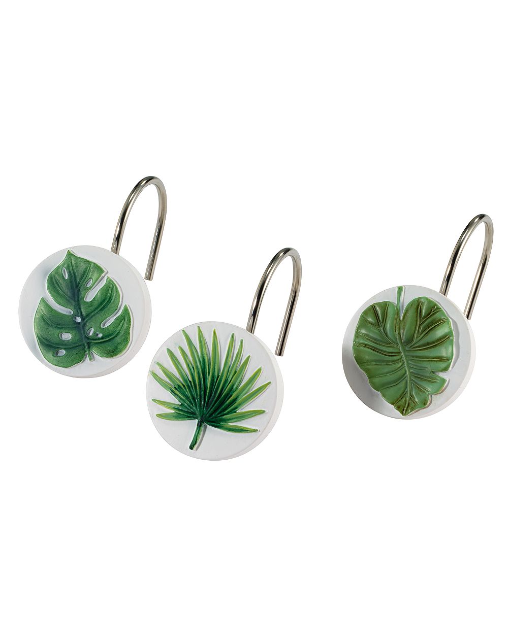 Avanti Viva Palm Resin крючки для штор в ванной, 12 шт.