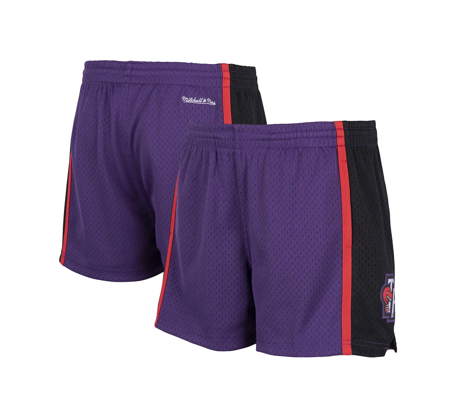 Женские шорты Mitchell & Ness Purple Toronto Raptors Jump Shot