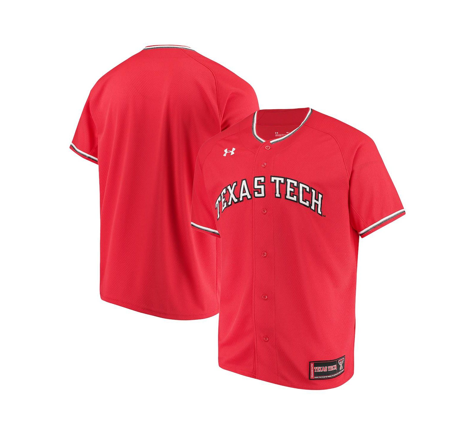 Under Armour Men's Texas Tech Red Raiders Performance Replica Baseball Jersey