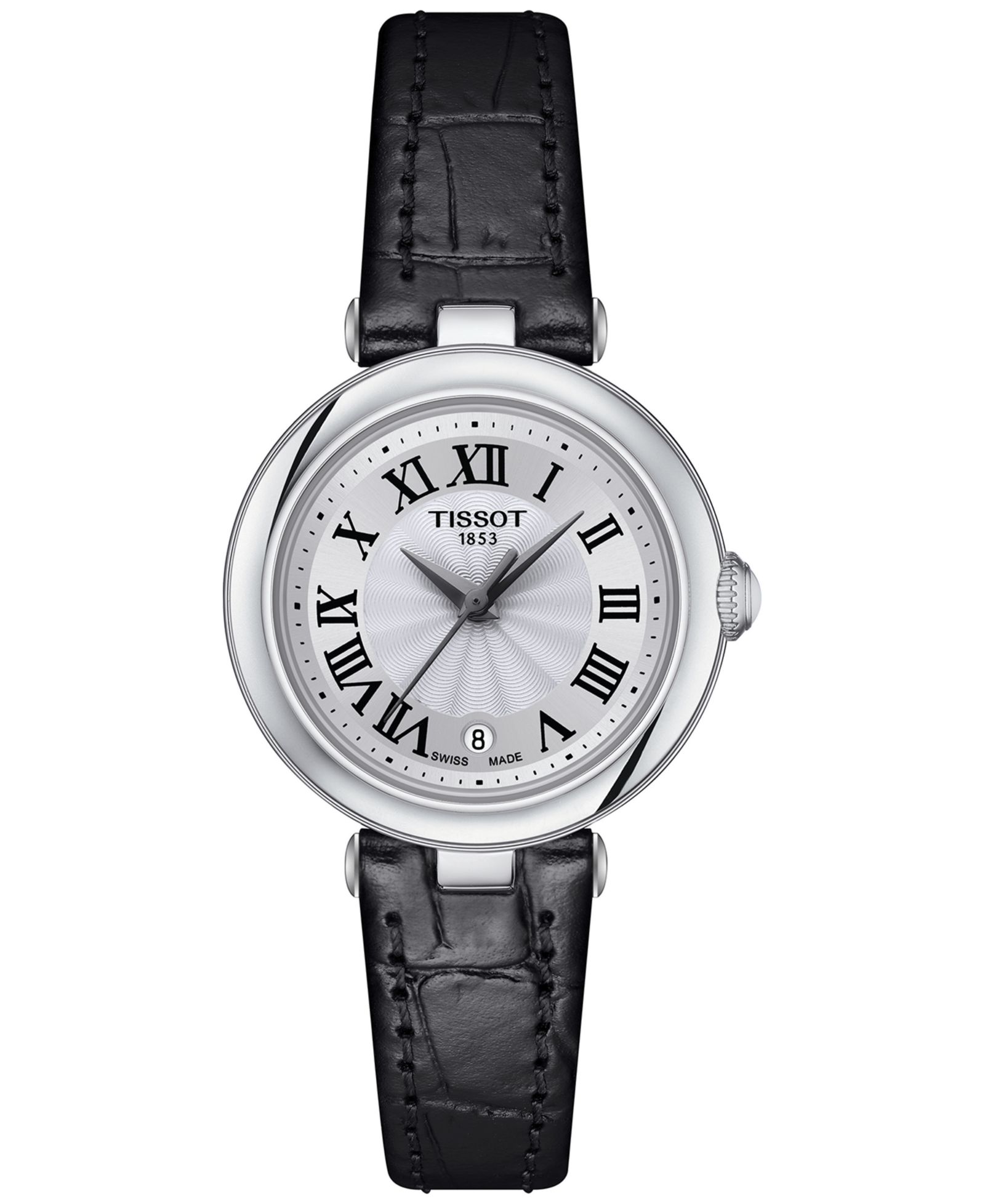 Tissot Women's Swiss Bellissima Black Leather Strap Watch 26mm