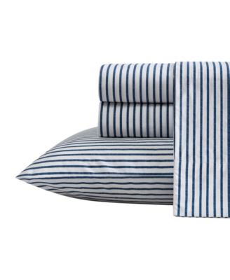 Nautica Harmead Cotton Percale 4-Piece Sheet Set, Full