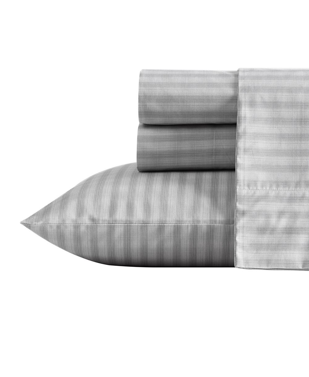 Nautica Michael Plaid Cotton Percale 3-Piece Sheet Set, Twin