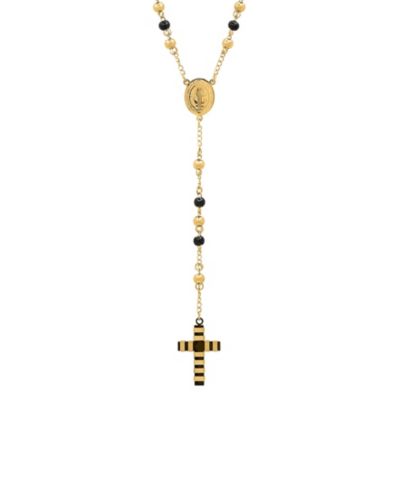 Мужское ожерелье STEELTIME Gold Plated Rosary