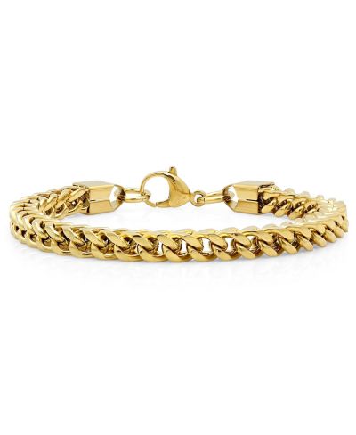 STEELTIME Men's 18k Gold Plated Stainless Steel Bracelet