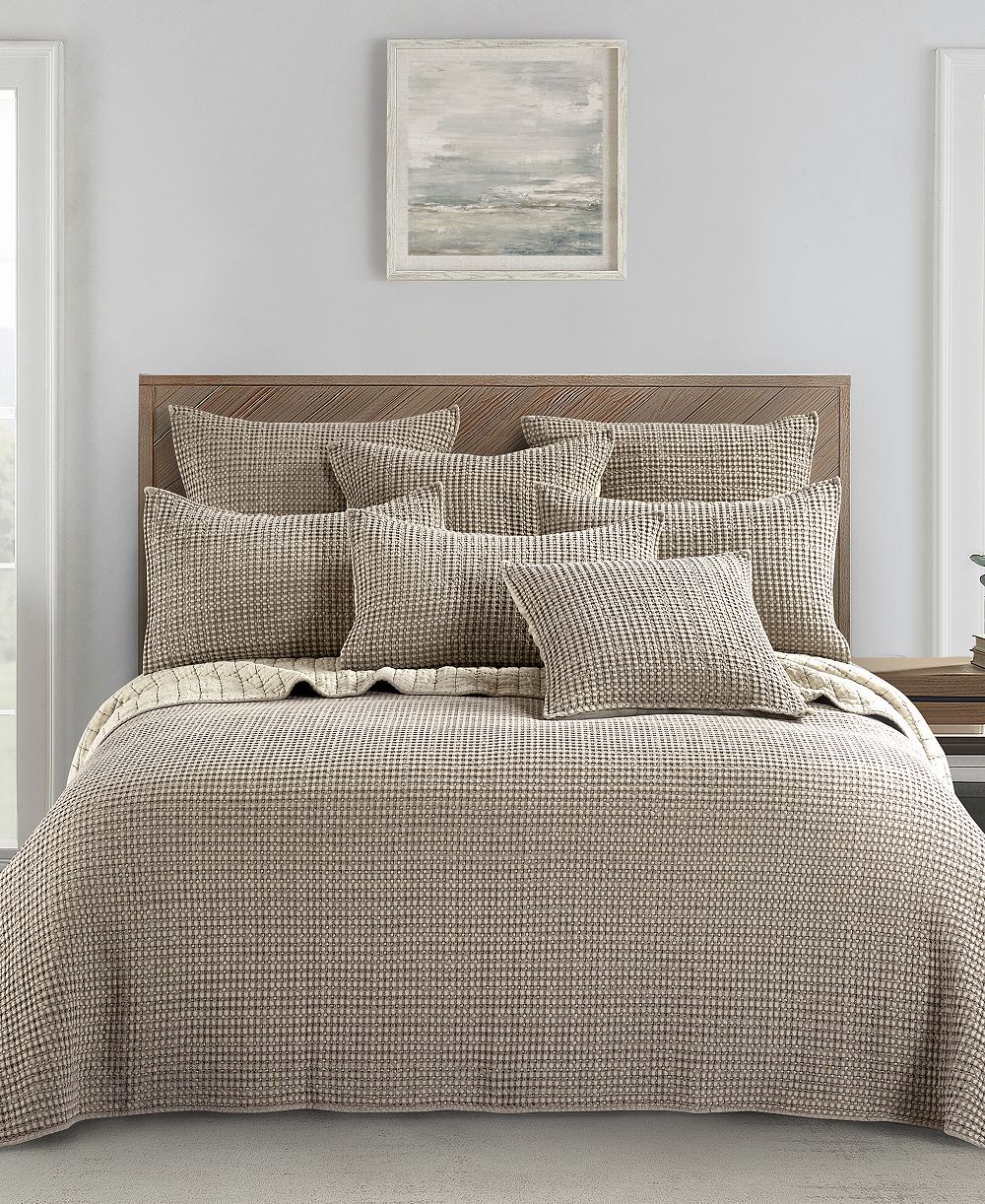 Levtex Home Mills Waffle Classic 3-Piece Bedspread Set, Full