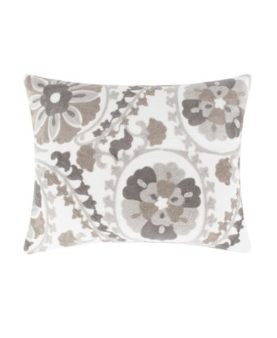 Декоративная подушка Levtex Mills Waffle Crewel Suzani, 14" x 18"