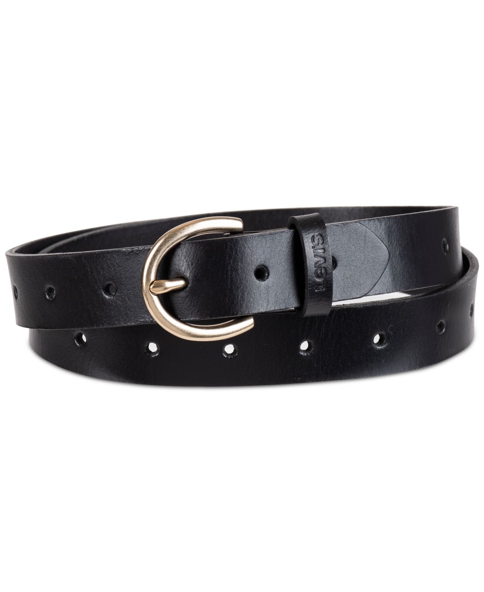 Levi's® Women's Slim Adjustable Perforated Leather Belt