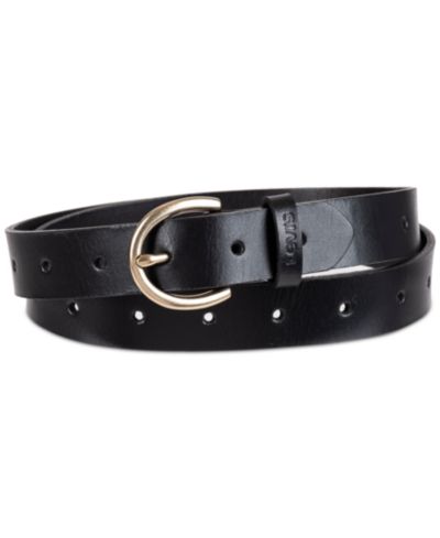 Levi's® Женский кожаный ремень Slim Adjustable Perforated