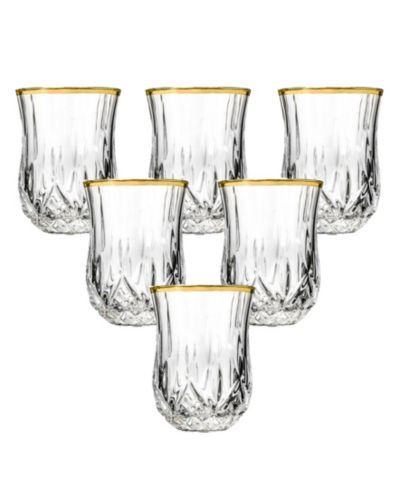 Opera Gold Shot Glasses, Set of 6