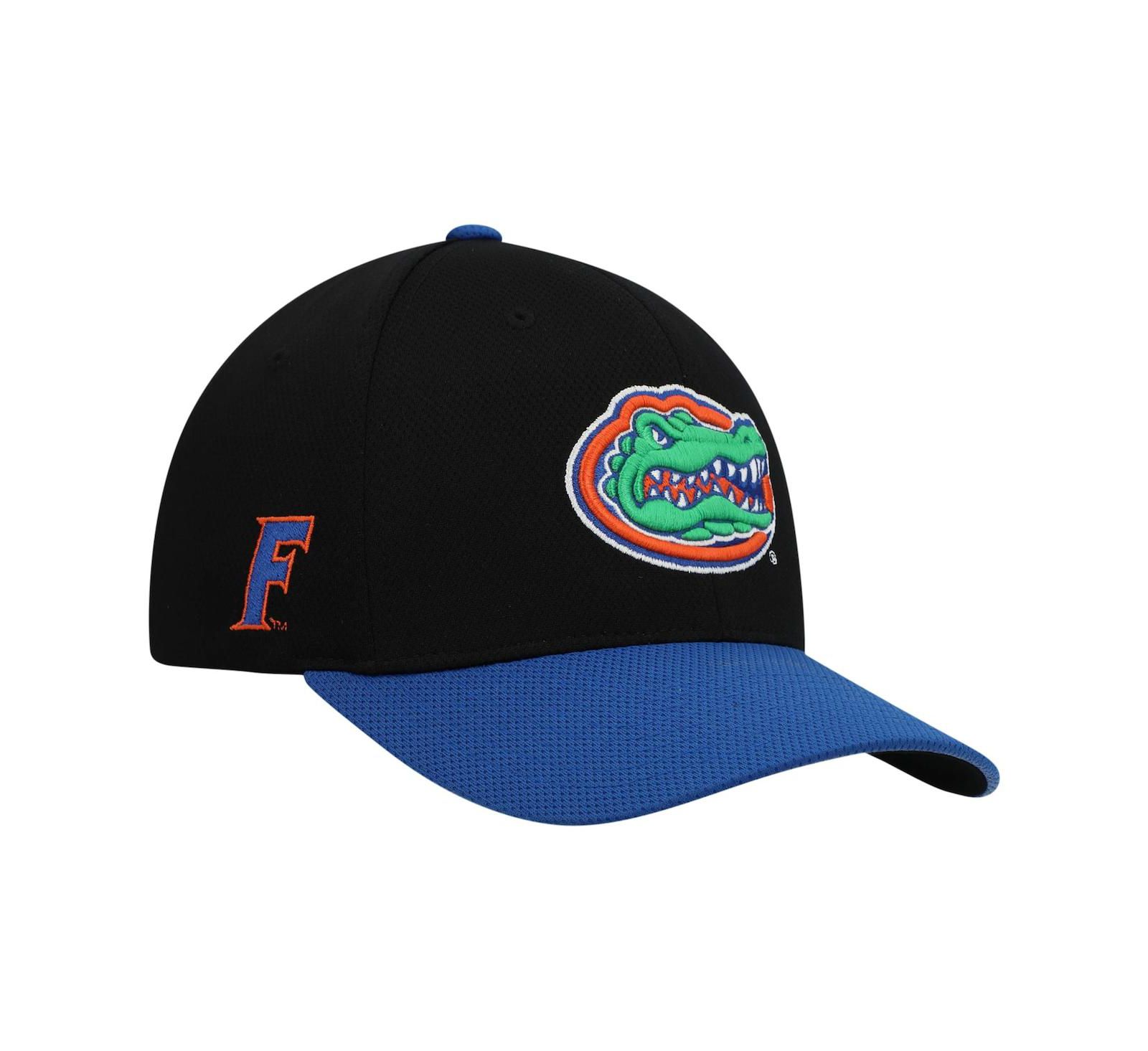 Мужская кепка Top of the World Black Royal Florida Gators Two-Tone Reflex Hybrid Tech Flex