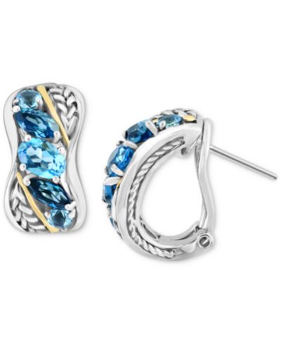 Серьги EFFY Collection Blue Topaz