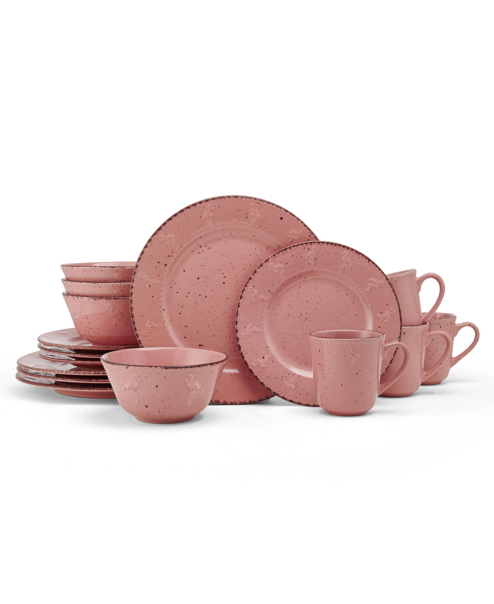 Pfaltzgraff Flamingo 16 Pc. Dinnerware Set, Service for 4