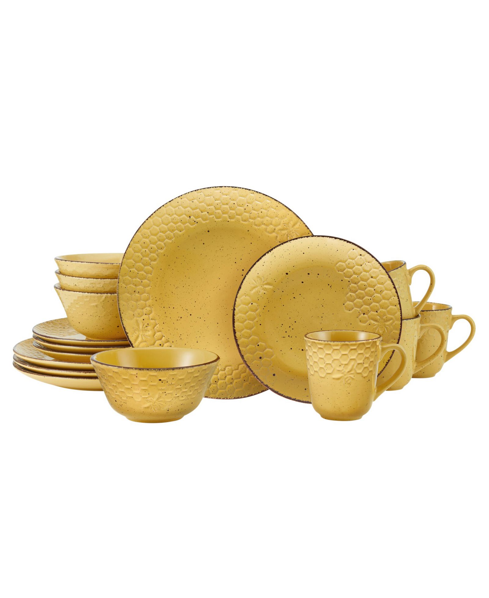 Pfaltzgraff Bumblebee 16 Pc. Dinnerware Set, Service for 4