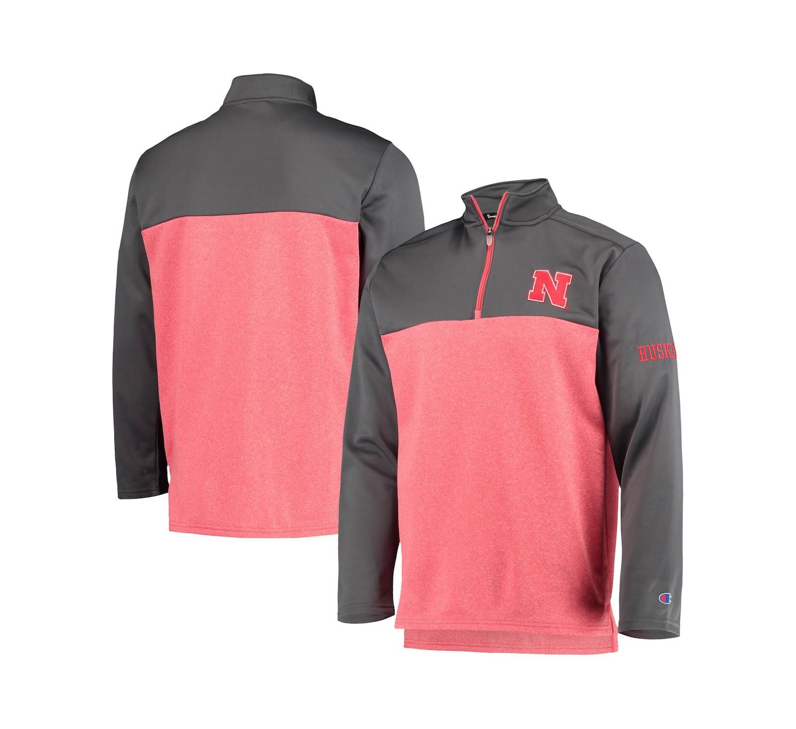 Мужская куртка Champion Nebraska Huskers Gameday Quarter-Zip, алая