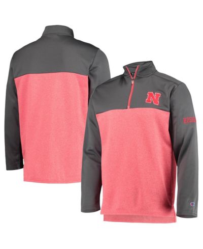 Мужская куртка Champion Nebraska Huskers Gameday Quarter-Zip, алая
