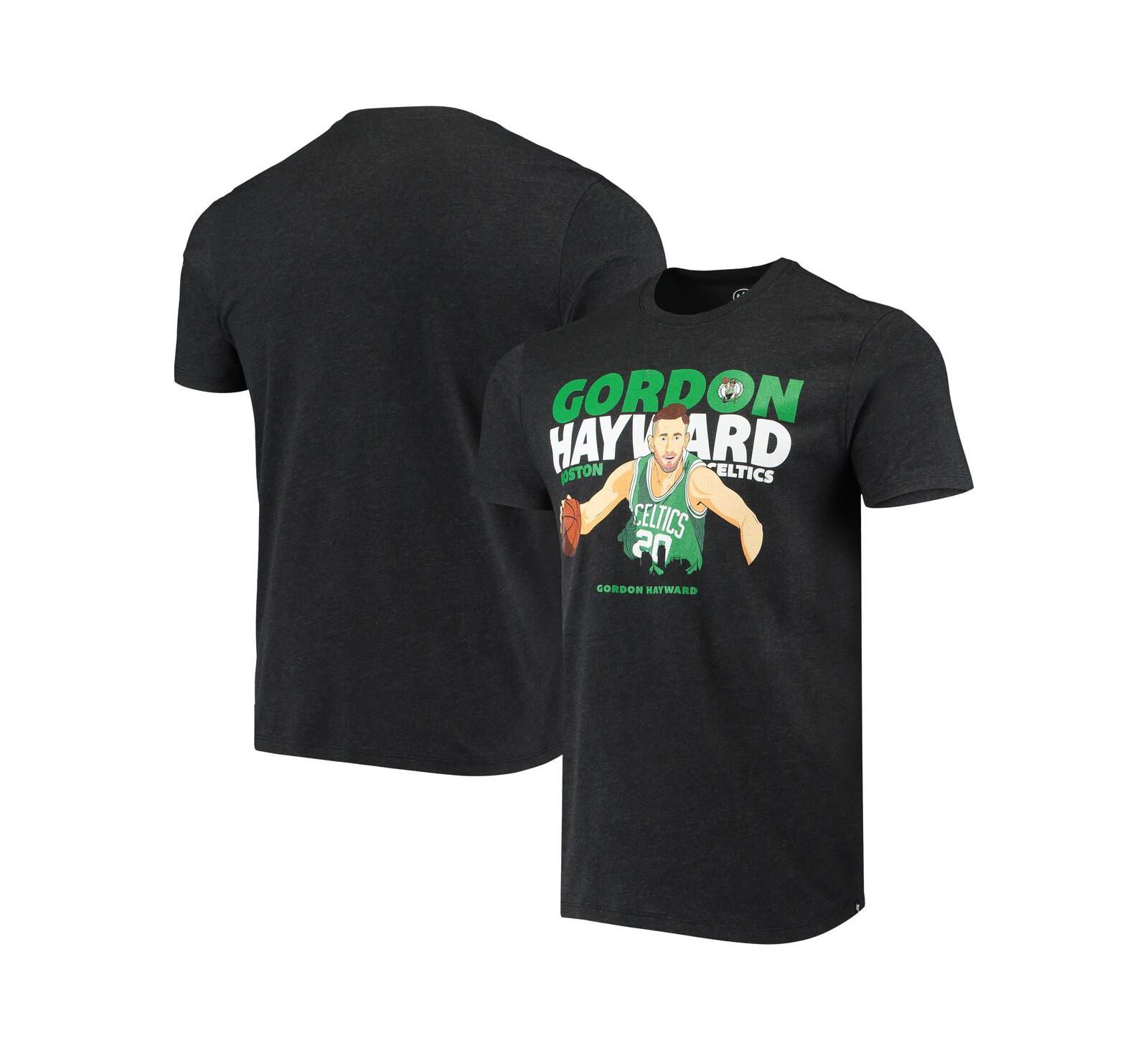'47 Brand Мужская футболка с графикой Gordon Hayward Boston Celtics, серая