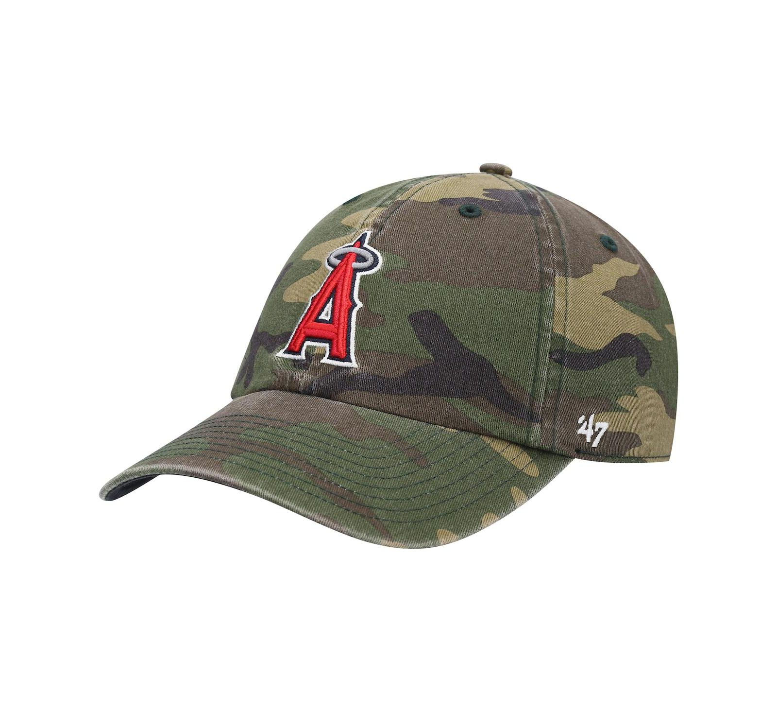 Мужская кепка '47 Camo Los Angeles Angels Team Clean Up Adjustable