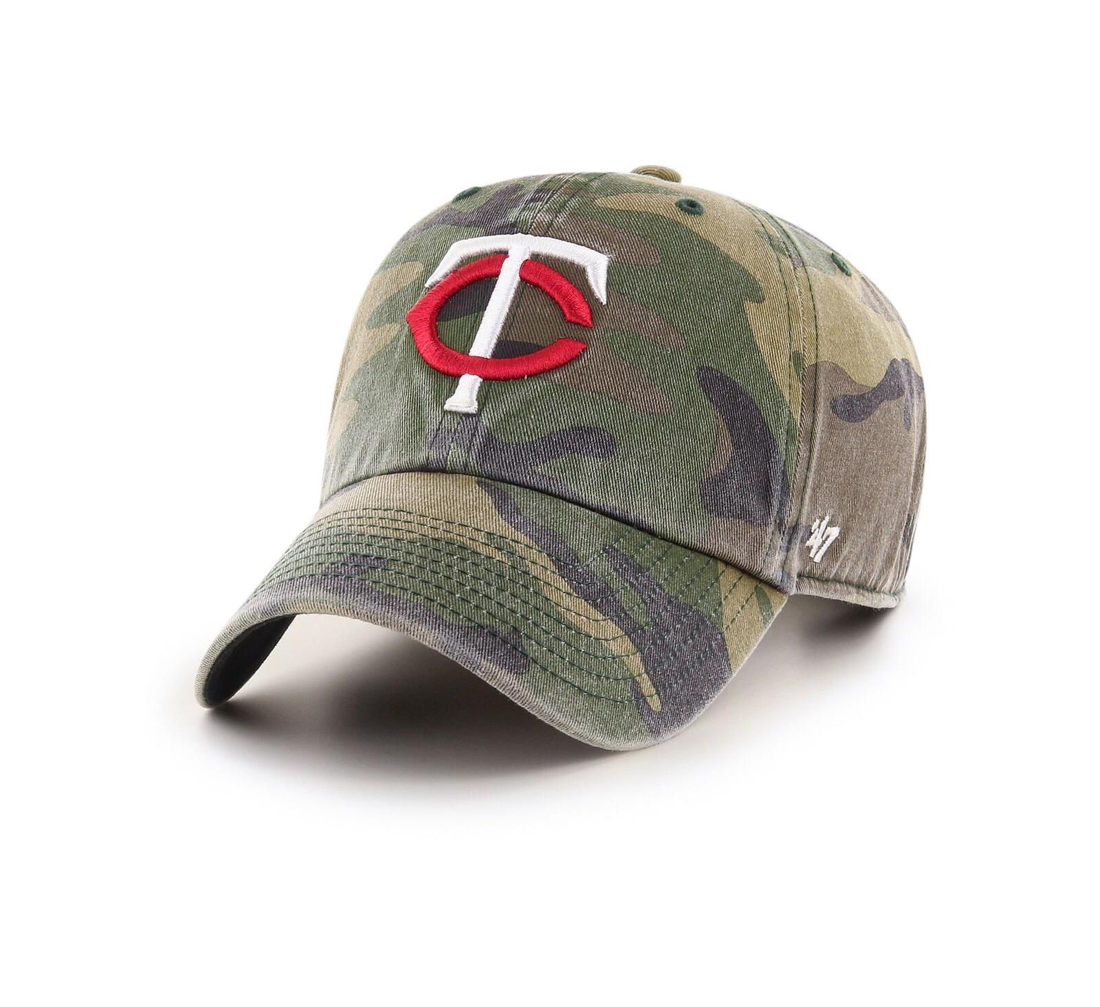 Men's '47 Camo Minnesota Twins Clean Up Adjustable Hat