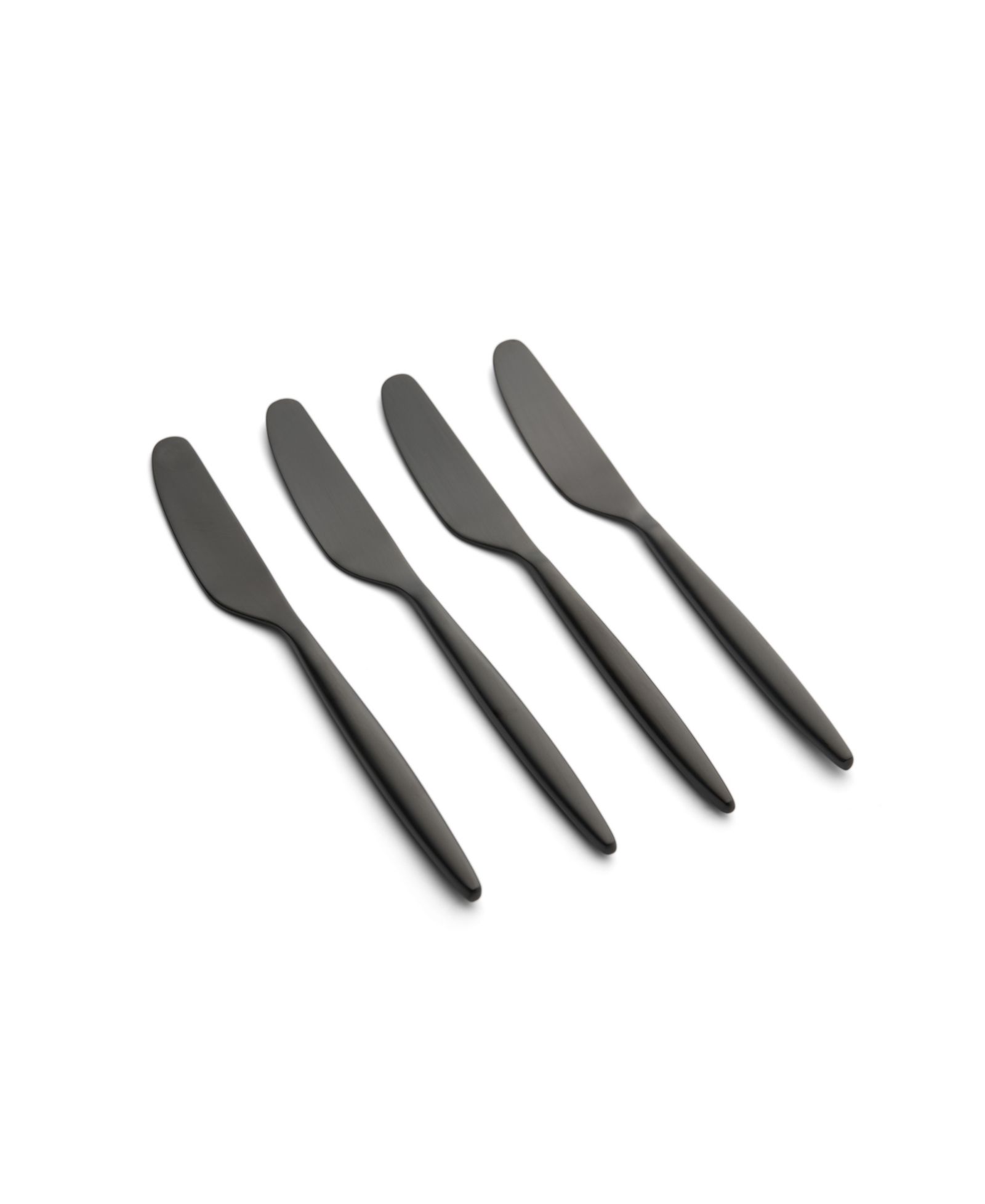 Cambridge Silversmiths Gaze набор масляных ножей Black Satin, 4 шт.